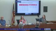 Bloomington Utilities Water Rate Public Discussion 8/29